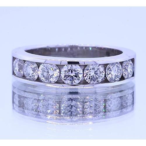 1.75 Carats Genuine Round Diamond Anniversary Band Channel Set 3