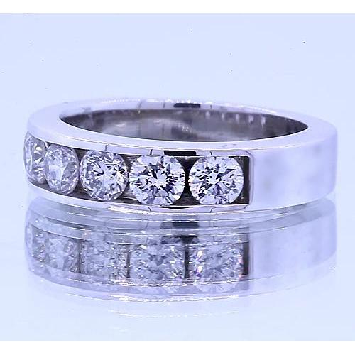 1.75 Carats Genuine Round Diamond Anniversary Band Channel Set 2