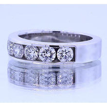 1.75 Carats Genuine Round Diamond Anniversary Band Channel Set 2