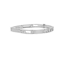 1.75 Carats Round Cut Genuine Diamond Men Bracelet White Gold 14K