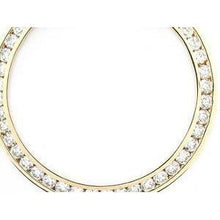 1.75 Carats YG 14K Round Genuine Custom Diamond Bezel To Fit Rolex Date All Watch Models