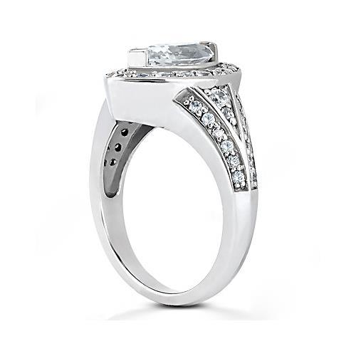 1.75 Ct Marquise Diamond Halo Wedding Ring