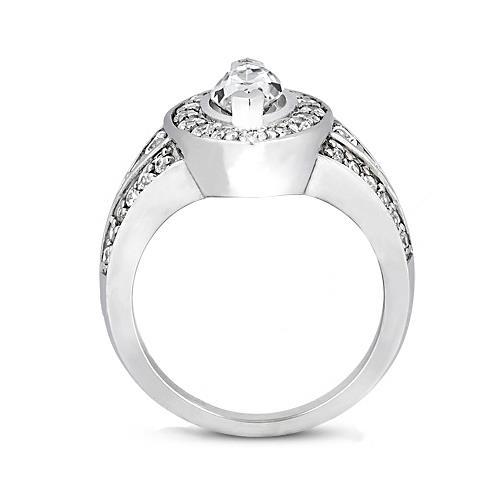 1.75 Ct Marquise Diamond Halo Wedding Ring