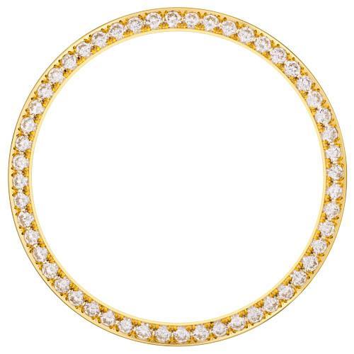 1.75 Ct Natural Bead Set Custom Diamond Bezel To Fit Rolex Date Watch