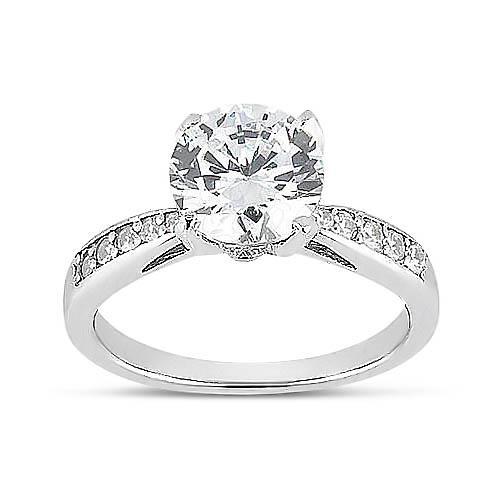 1.75 Ct Round Genuine Diamonds Wedding Anniversary Ring White Gold