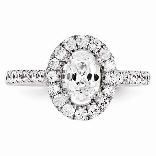 1.80 Ct Genuine Diamond Engagement 14K White Gold