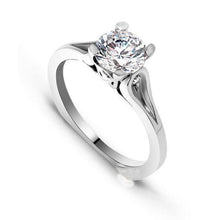 1.85 Carats Round Cut Real Diamond Solitaire Ring White Gold 14K New