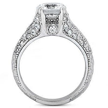 1.85 Ct.Genuine Diamond Ring With Accents