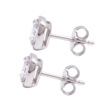 1 Carat Cushion Cut Lab Grown Diamonds Stud Earring White Gold 14K