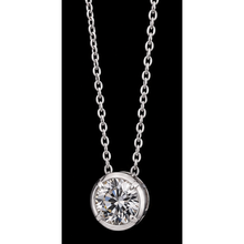 1 Carat Round Shape Lab Grown Diamond Pendant 14K White Gold