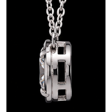 1 Carat Round Shape Lab Grown Diamond Pendant 14K White Gold
