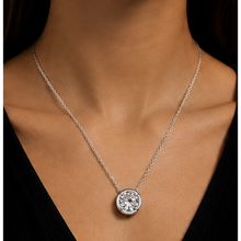 1 Carat Round Shape Lab Grown Diamond Pendant 14K White Gold