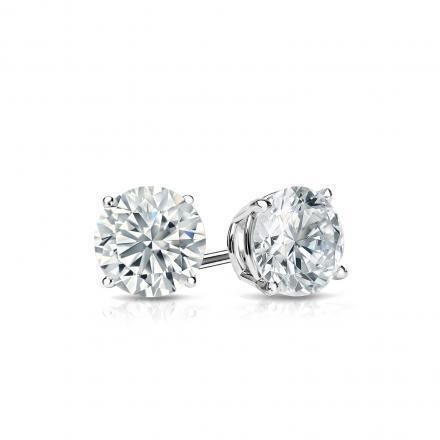 1ct Real Diamond Solitaire Earrings Studs