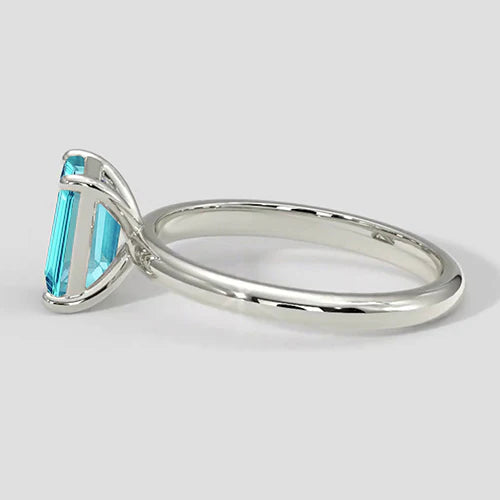 1ct Neon Blue Paraiba Ring