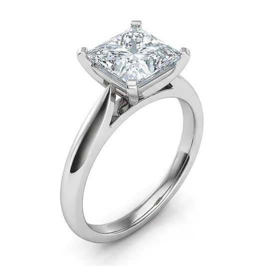 2.25 Carat Solitaire Real Natural Earth Mined DIAMOND ( NOT LAB GROWN ) Anniversary Ring 14K White Gold