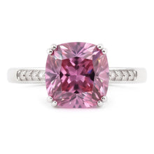 2.25 Carats Pink Sapphire And Natural Earth Mined DIAMOND ( NOT LAB GROWN ) Ring White Gold 14K