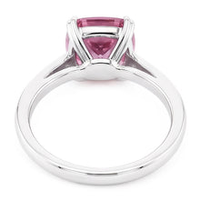 2.25 Carats Pink Sapphire And Natural Earth Mined DIAMOND ( NOT LAB GROWN ) Ring White Gold 14K