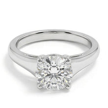 2.25 Ct Brilliant Cut Solitaire White Gold Genuine Natural Earth Mined Diamond Wedding Ring