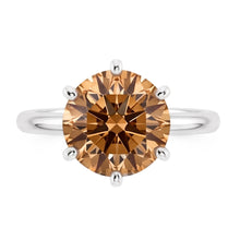 2.25 Ct. Solitaire Champagne Real Natural Earth Mined Diamond Jewellery Gemstone Ring