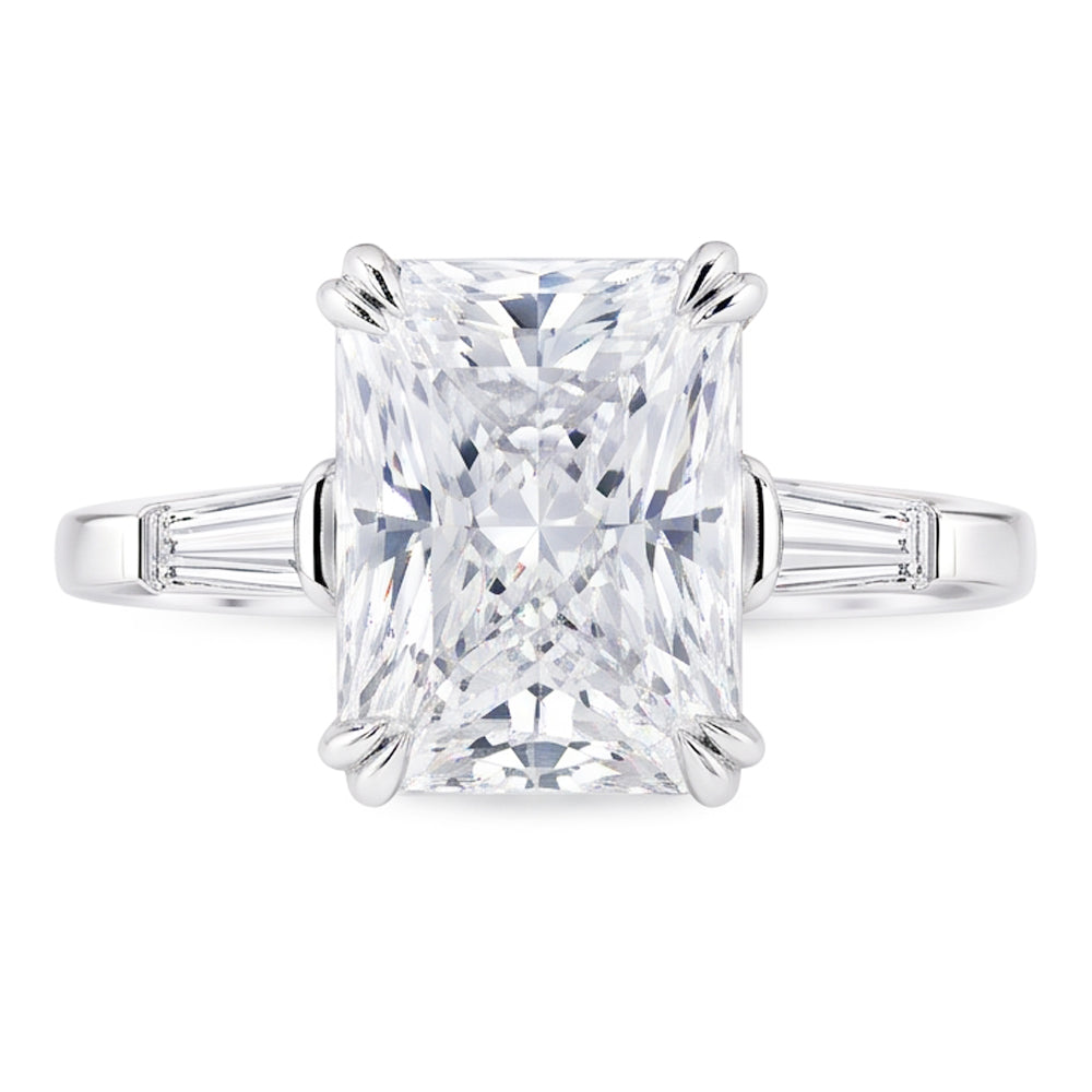 2.35 Ct. Natural Earth Mined Diamonds Three Stone Royal Engagement Ring Gold
