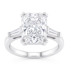 2.35 Ct. Natural Earth Mined Diamonds Three Stone Royal Engagement Ring Gold