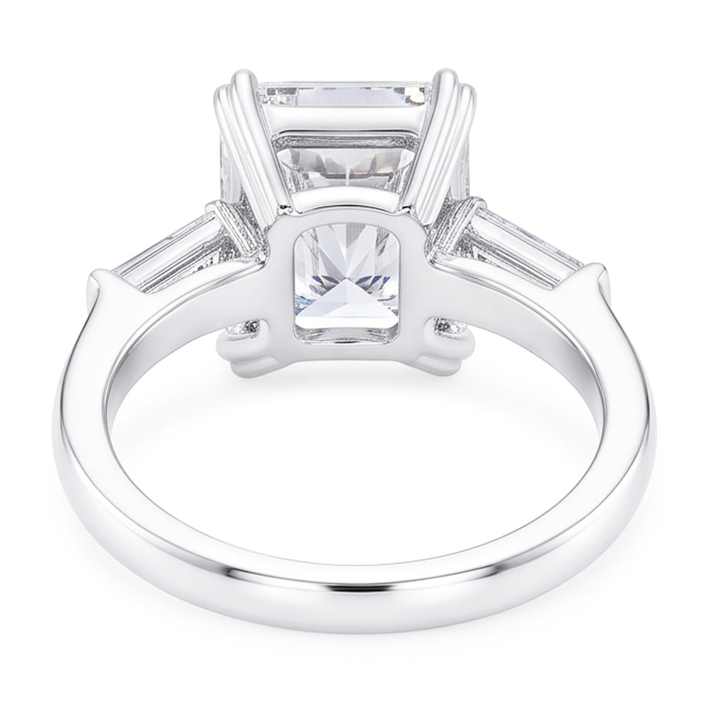 2.35 Ct. Natural Earth Mined Diamonds Three Stone Royal Engagement Ring Gold