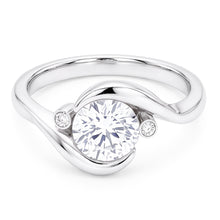 2.40 Carats 3 Stone Style Real Natural Earth Mined DIAMOND ( NOT LAB GROWN ) Engagement Ring White Gold 14K