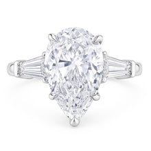 2.46 Carats Natural Earth Mined Diamond Engagement Ring 3 Stone White Gold 14K