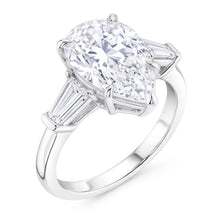 2.46 Carats Natural Earth Mined Diamond Engagement Ring 3 Stone White Gold 14K