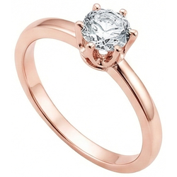 Natural Diamond Ring 2.50ct - Rose Gold 14K