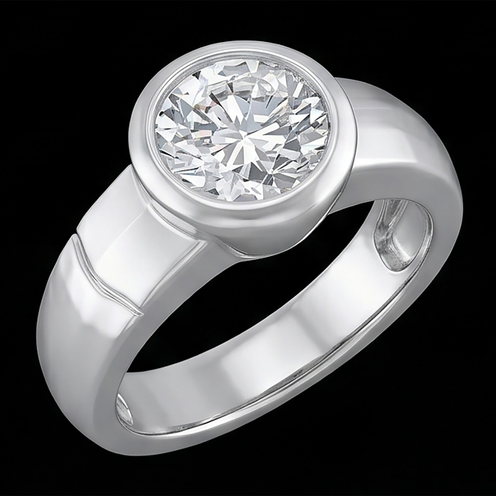 2.50 Carat Real Natural Earth Mined DIAMOND ( NOT LAB GROWN ) Solitaire Ring H VS1 Men's Jewellery