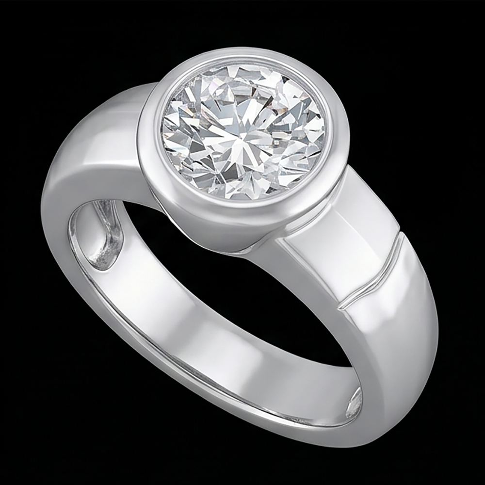 2.50 Carat Real Natural Earth Mined DIAMOND ( NOT LAB GROWN ) Solitaire Ring H VS1 Men's Jewellery
