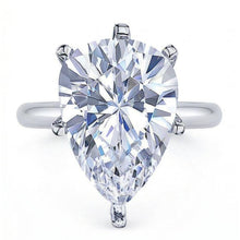 2.50 Carat Solitaire Pear Cut Genuine Natural Earth Mined DIAMOND ( NOT LAB GROWN ) Engagement Ring