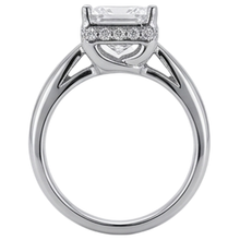 2.50 Carats Hidden Halo Princess Cut Natural Earth Mined DIAMOND ( NOT LAB GROWN ) Engagement Ring New