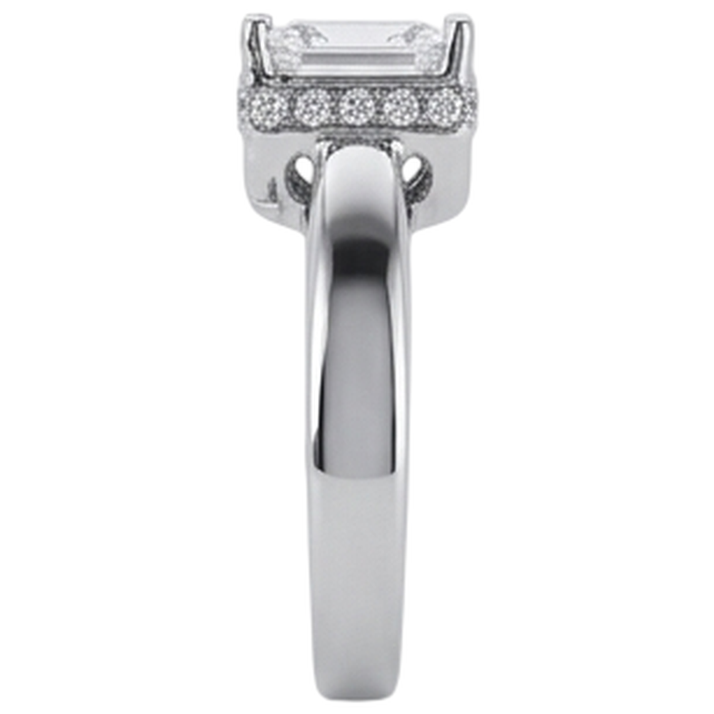 2.50 Carats Hidden Halo Princess Cut Natural Earth Mined DIAMOND ( NOT LAB GROWN ) Engagement Ring New