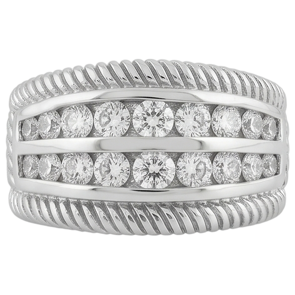 2.50 Carats Round Natural Earth Mined DIAMOND ( NOT LAB GROWN ) Right Hand Anniversary Ring