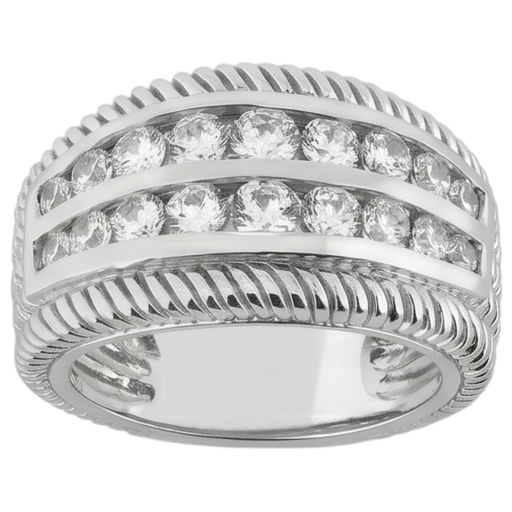2.50 Carats Round Natural Earth Mined DIAMOND ( NOT LAB GROWN ) Right Hand Anniversary Ring