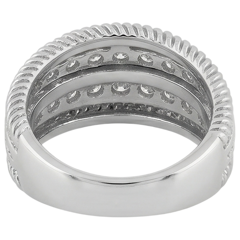 2.50 Carats Round Natural Earth Mined DIAMOND ( NOT LAB GROWN ) Right Hand Anniversary Ring