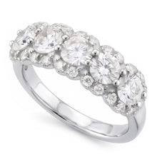 2.50 Carats Round Natural Earth Mined Diamond Women's Anniversary Ring White Gold 14K