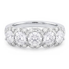 2.50 Carats Round Natural Earth Mined Diamond Women's Anniversary Ring White Gold 14K