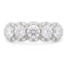 2.50 Carats Round Natural Earth Mined Diamond Women's Anniversary Ring White Gold 14K