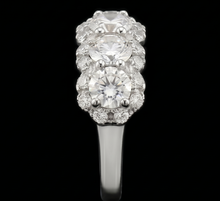 2.50 Carats Round Natural Earth Mined Diamond Women's Anniversary Ring White Gold 14K