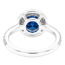 2.51 Carats Round Blue & White Natural Earth Mined Diamonds Wedding Ring Gemstone