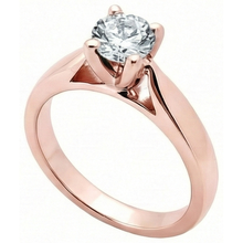 natural round diamond 2.51ct ring side angle