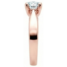 natural round diamond 2.51ct ring profile view