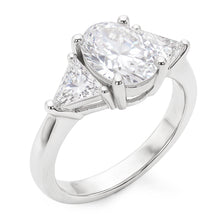 2.70 Ct. Big Natural Earth Mined Diamonds Engagement Ring Three Stone Jewellery New