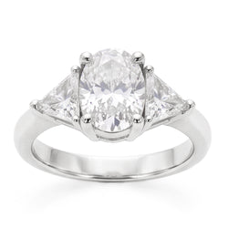 2.70 Ct. Big Natural Earth Mined Diamonds Engagement Ring Three Stone Jewellery New