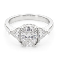 2.70 Ct. Big Natural Earth Mined Diamonds Engagement Ring Three Stone Jewellery New