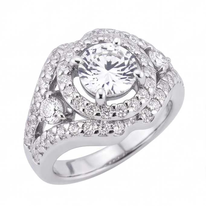 2.72 Ct. Big Real Natural Earth Mined DIAMOND ( NOT LAB GROWN ) Ring White Gold Anniversary Jewellery