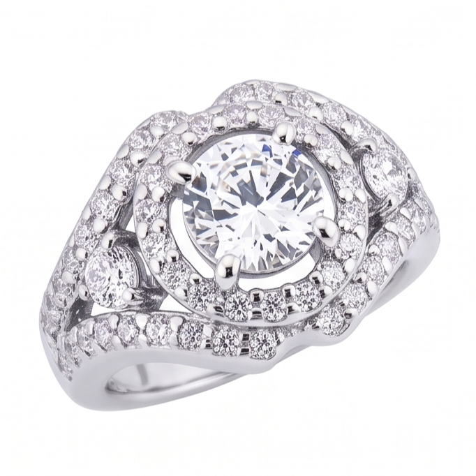 2.72 Ct. Big Real Natural Earth Mined DIAMOND ( NOT LAB GROWN ) Ring White Gold Anniversary Jewellery